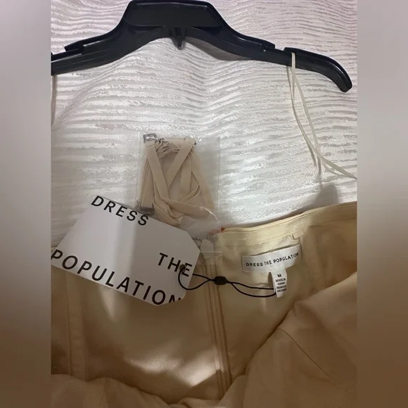 Dress the Population Multicolor Floral Strapless Gown - Picture 6 of 11